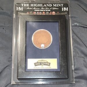 Framed Collectible - Navy Mat with Black Frame